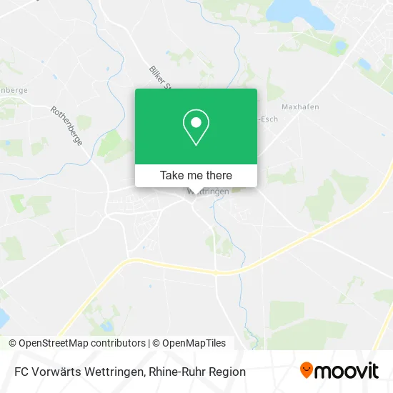 Карта FC Vorwärts Wettringen