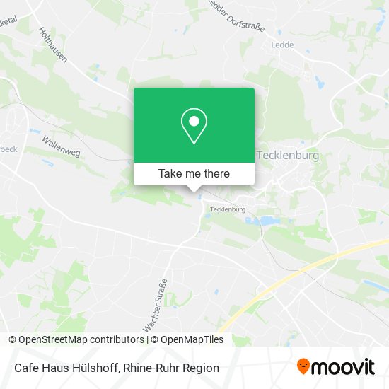 Cafe Haus Hülshoff map