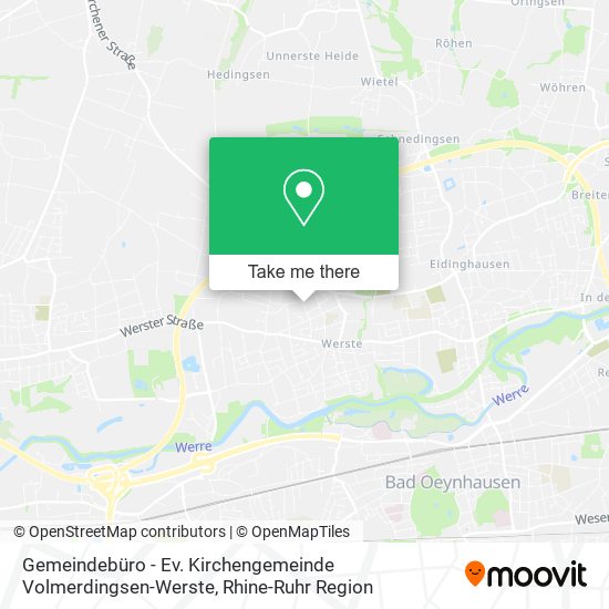 Gemeindebüro - Ev. Kirchengemeinde Volmerdingsen-Werste map