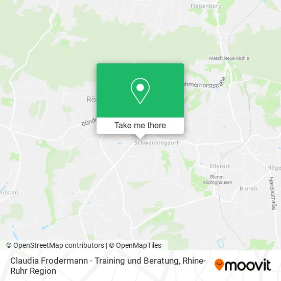 Карта Claudia Frodermann - Training und Beratung