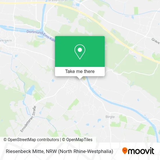 Riesenbeck Mitte map