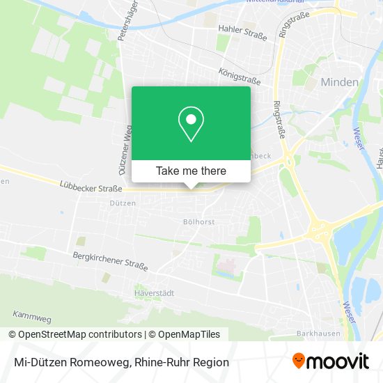 Mi-Dützen Romeoweg map
