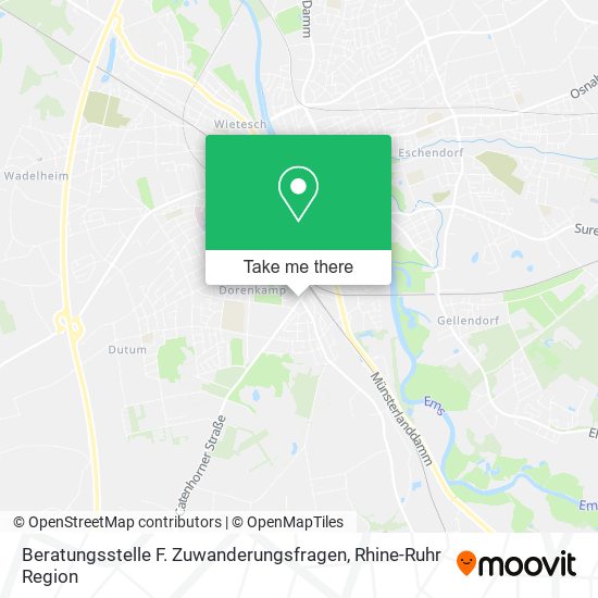 Beratungsstelle F. Zuwanderungsfragen map