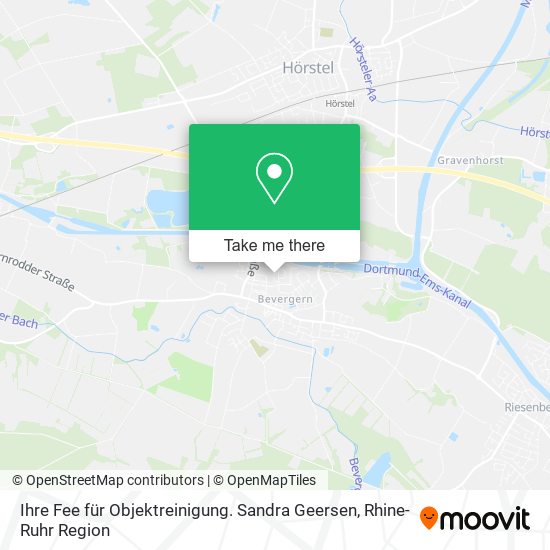 Ihre Fee für Objektreinigung. Sandra Geersen map