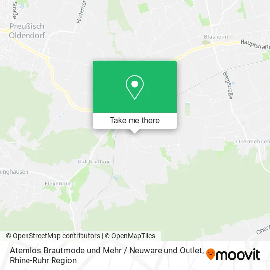 Карта Atemlos Brautmode und Mehr / Neuware und Outlet