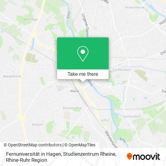 Fernuniversität in Hagen, Studienzentrum Rheine map