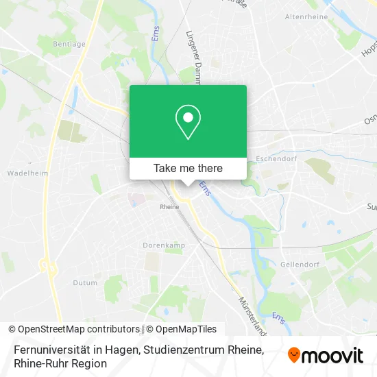 Карта Fernuniversität in Hagen, Studienzentrum Rheine