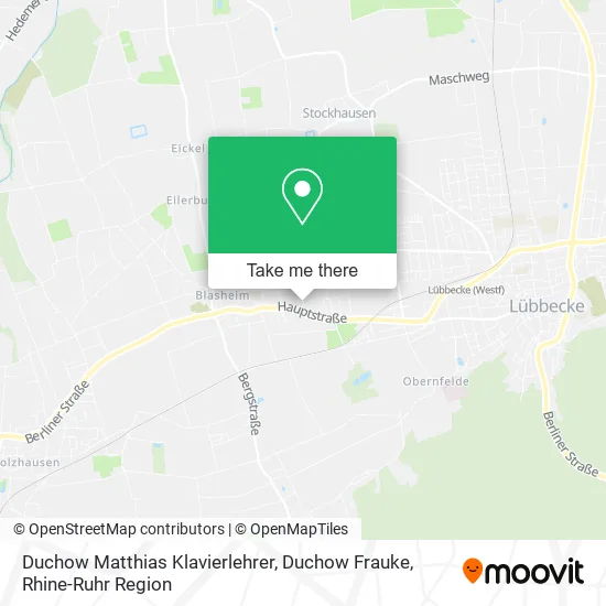 Карта Duchow Matthias Klavierlehrer, Duchow Frauke