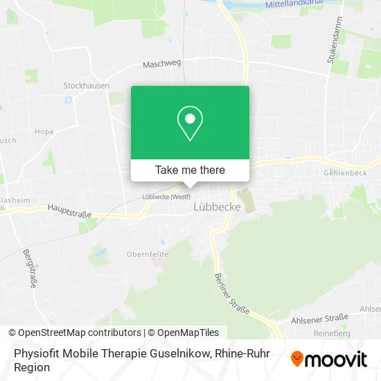 Карта Physiofit Mobile Therapie Guselnikow