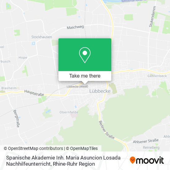 Spanische Akademie Inh. Maria Asuncion Losada Nachhilfeunterricht map