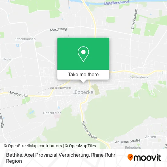 Карта Bethke, Axel Provinzial Versicherung