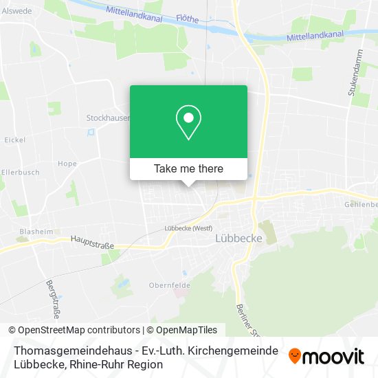 Thomasgemeindehaus - Ev.-Luth. Kirchengemeinde Lübbecke map