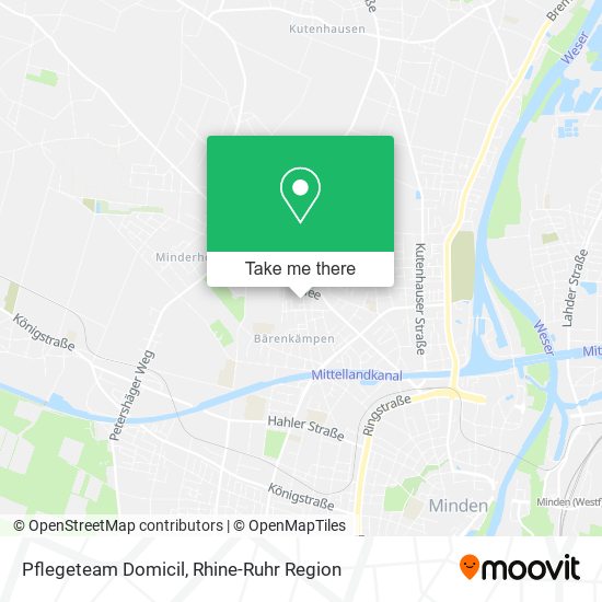 Pflegeteam Domicil map