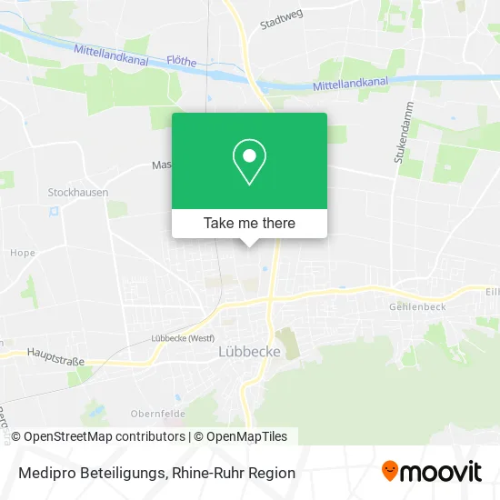 Medipro Beteiligungs map