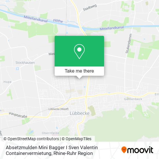 Absetzmulden Mini Bagger I Sven Valentin Containervermietung map