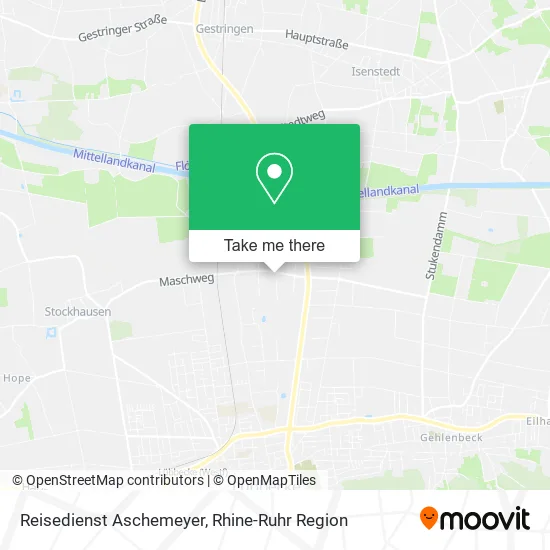 Карта Reisedienst Aschemeyer