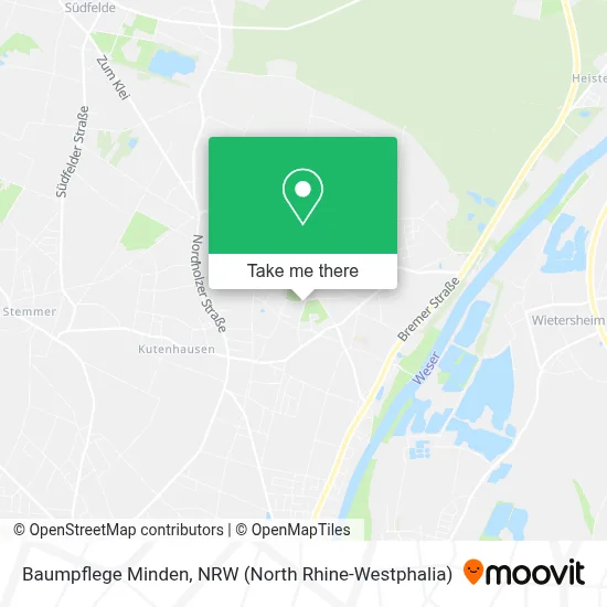 Baumpflege Minden map