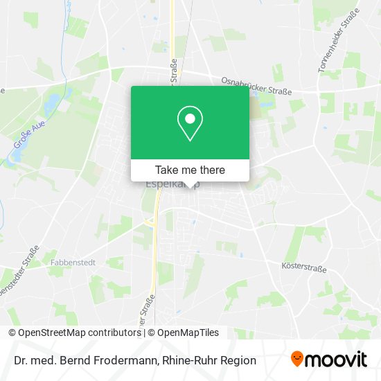 Dr. med. Bernd Frodermann map