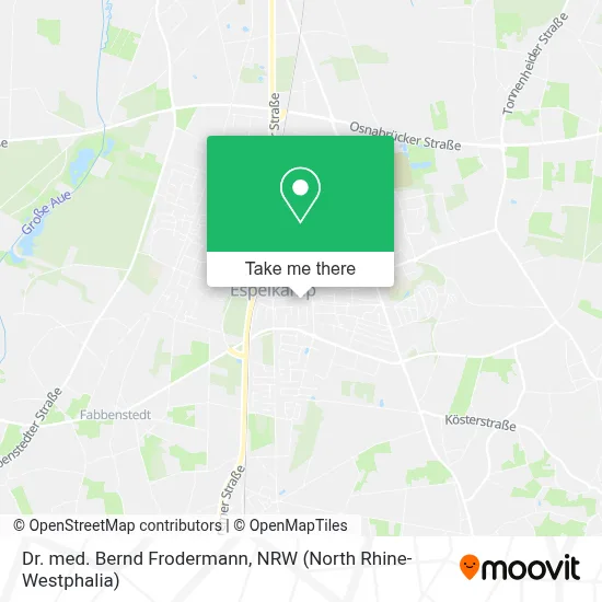 Dr. med. Bernd Frodermann map
