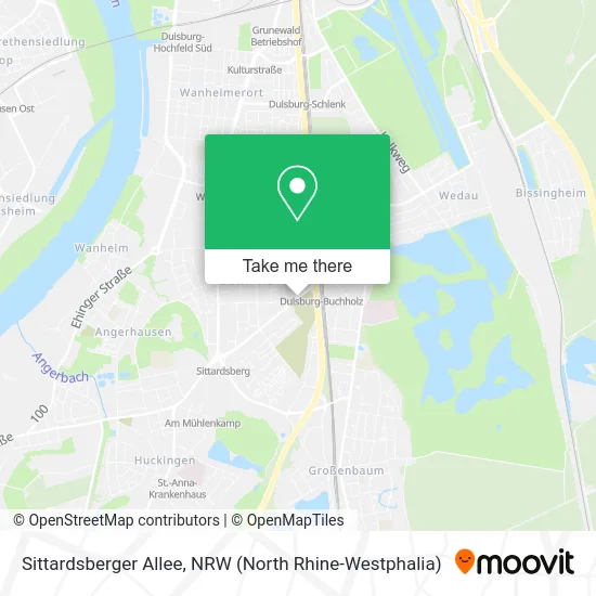 Карта Sittardsberger Allee