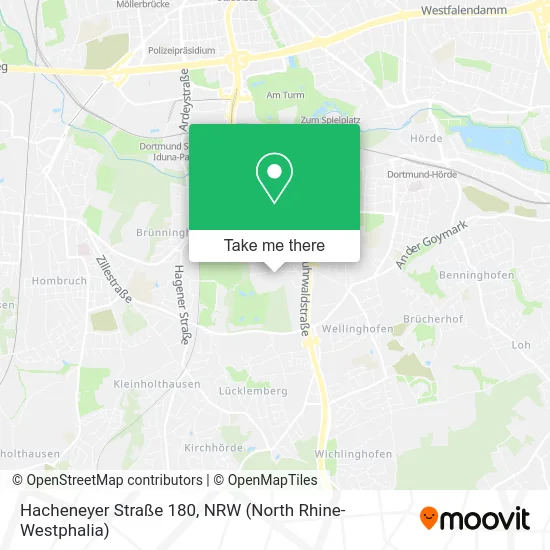 Карта Hacheneyer Straße 180
