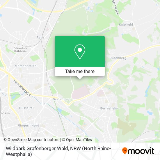 Wildpark Grafenberger Wald map
