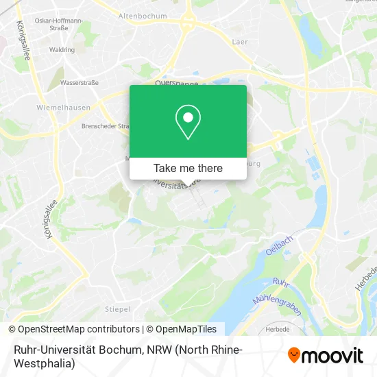 Карта Ruhr-Universität Bochum