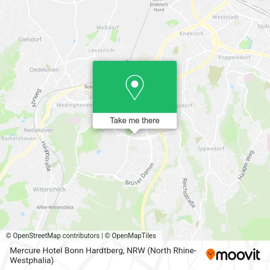 Карта Mercure Hotel Bonn Hardtberg