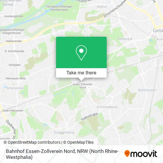Bahnhof Essen-Zollverein Nord map
