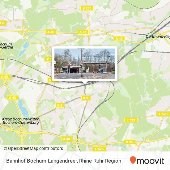 Bahnhof Bochum-Langendreer map