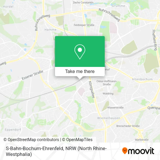 Карта S-Bahn-Bochum-Ehrenfeld