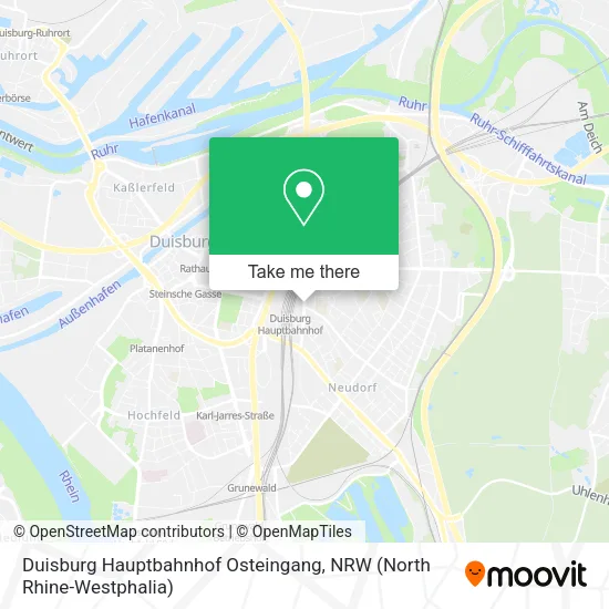 Duisburg Hauptbahnhof Osteingang map