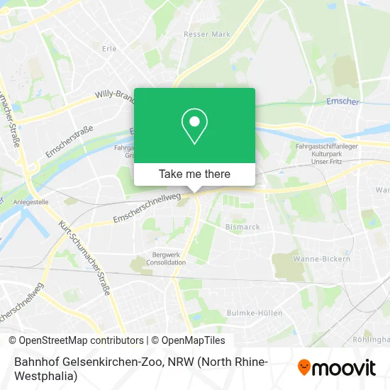 Bahnhof Gelsenkirchen-Zoo map