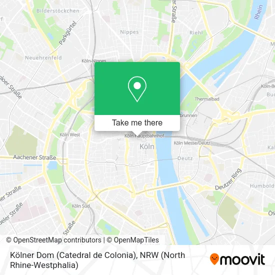 Карта Kölner Dom (Catedral de Colonia)