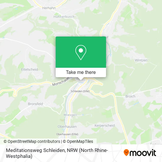 Meditationsweg Schleiden map