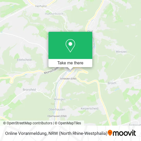 Карта Online Voranmeldung