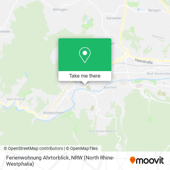 Ferienwohnung Ahrtorblick map