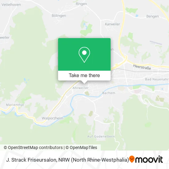 Карта J. Strack Friseursalon