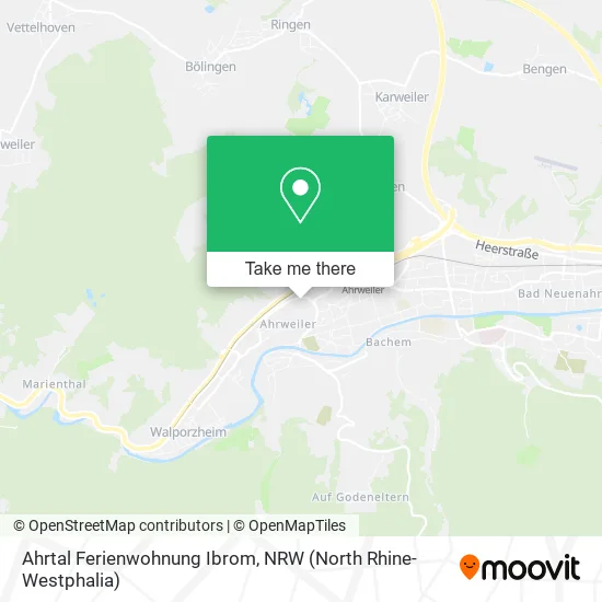 Карта Ahrtal Ferienwohnung Ibrom