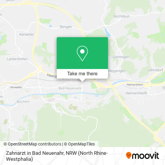 Карта Zahnarzt in Bad Neuenahr