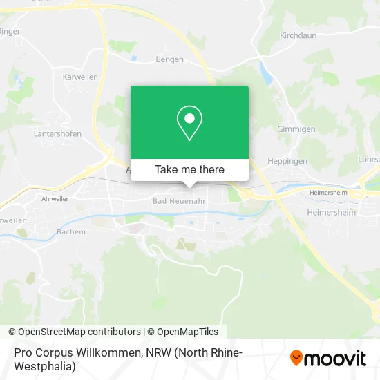 Карта Pro Corpus Willkommen