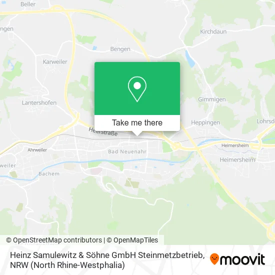 Карта Heinz Samulewitz & Söhne GmbH Steinmetzbetrieb