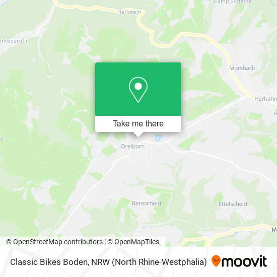 Classic Bikes Boden map