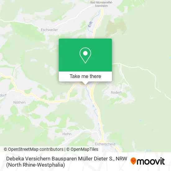 Карта Debeka Versichern Bausparen Müller Dieter S.