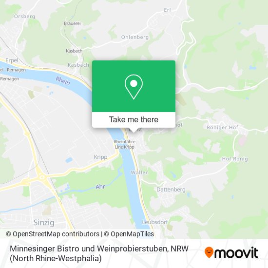 Minnesinger Bistro und Weinprobierstuben map
