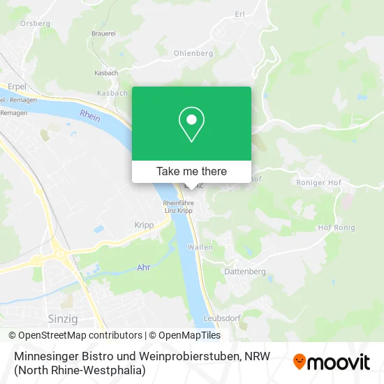 Minnesinger Bistro und Weinprobierstuben map