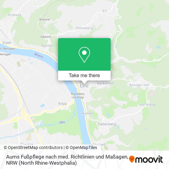 Aums Fußpflege nach med. Richtlinien und Maßagen map