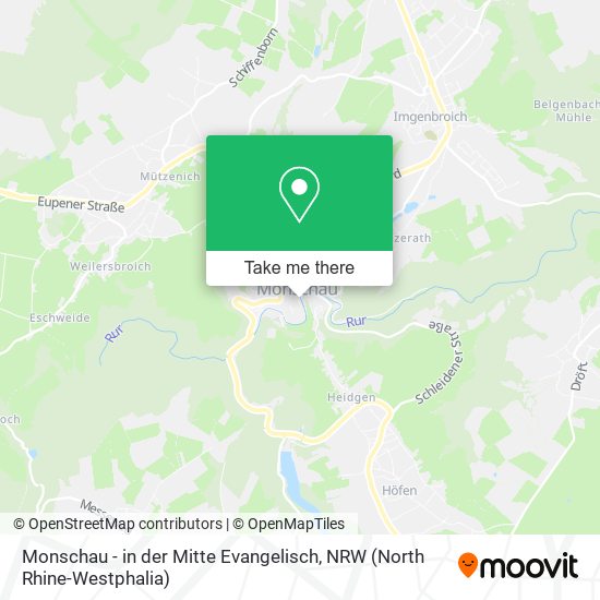 Monschau - in der Mitte Evangelisch map