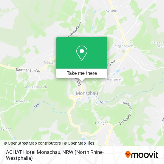 Карта ACHAT Hotel Monschau