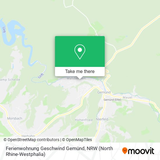 Ferienwohnung Geschwind Gemünd map